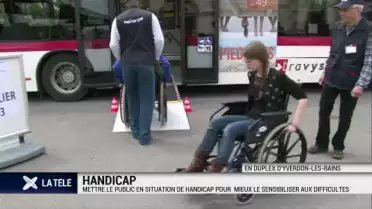 Sensibiliser le public en le mettant en situation d&#039;handicap