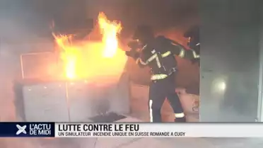 Un simulateur de feu unique en Suisse romande