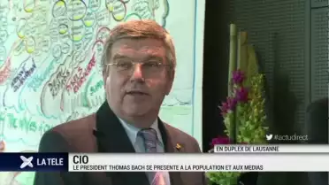 Le président du CIO à Lausanne: le commentaire de R. Guex