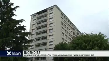 Deux incendies à Renens (VD) et Chevrilles (FR)