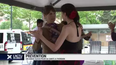 On danse pour sa santé à Yverdon-les-Bains