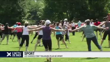 Les suisses font toujours plus de sport