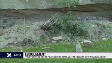 Une air de pique-nique fermée suite à un éboulement.