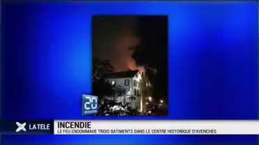 Trois bâtiments en flammes à Avenches