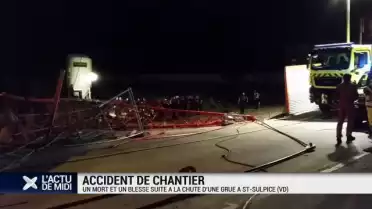 Un mort et un blessé suite à la chute d&#039;une grue