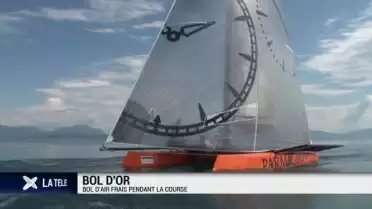 Bol d&#039;air frais pendant la course