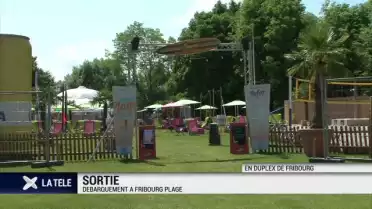 Fribourg Plage: 300 tonnes de sable au coeur de la ville