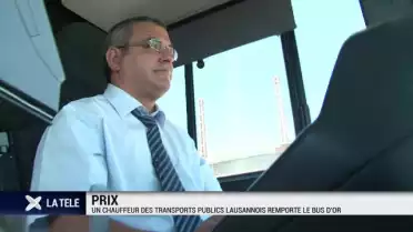 Un chauffeur des TL reçoit le trophée du Bus d&#039;Or