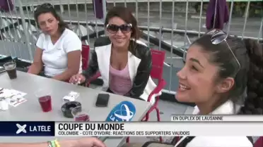Colombie - Côte d'Ivoire: réactions des supporters vaudois