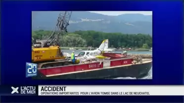 Accident d'avion à Cudrefin : épave repêchée