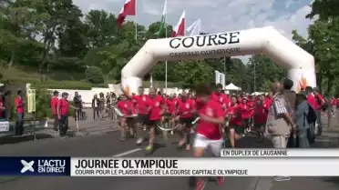 Courir pour le plaisir de la course capitale olympique