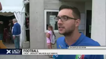 Nyon s&#039;enflamme pour Italie - Uruguay