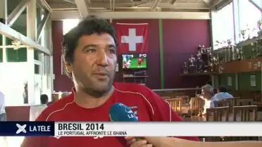 Mondial: les supporters portugais réunis à Gland