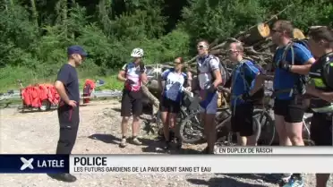 Les futurs gardiens de la paix suent sang et eau