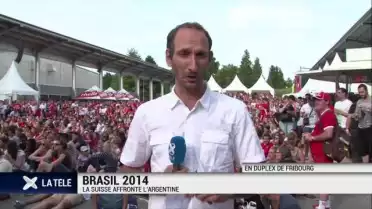 Suisse-Argentine: les fans fribourgeois sous tension.
