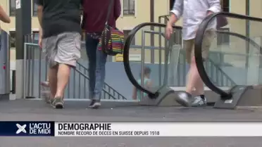 Nombre record de décès en Suisse depuis 1918