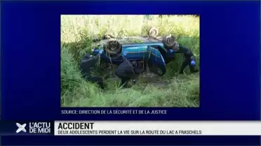 Deux adolescents décèdent après un accident à Fräschel