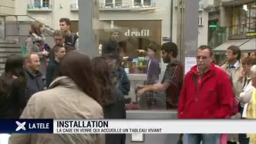 Un tableau vivant choque et invite au débat