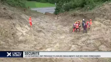 Les intempéries du week-end ont perturbé le trafic CFF