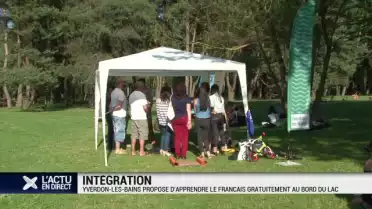 Apprendre le Français gratuitement à la plage d&#039;Yverdon