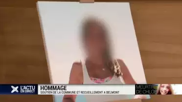 Meurtre de Chloé: soutien et recueillement à Belmont