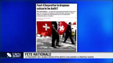 1er août: les jeunes socialistes délaissent le drapeau rouge