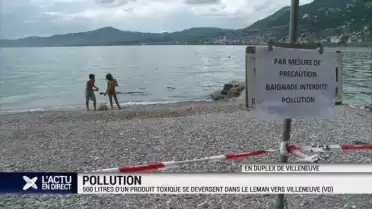 Le lac Léman pollué par de l&#039;adjuvant pour béton