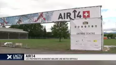 Air 14 : les préparatifs avancent malgré la pluie