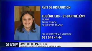 Deux personnes recherchées dans le Canton de Vaud