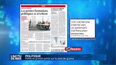 Petits et grands partis sur le pied de guerre