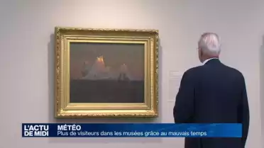 Hausse de la fréquentation des musées grâce au mauvais temps