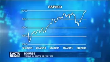 Bourse: retour au calme après l&#039;été