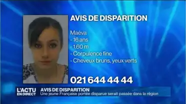 Une jeune Française portée disparu
