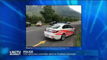 700 véhicules contrôlés dans le Chablais mercredi