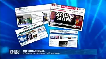 L&#039;Ecosse ne sera pas indépendante