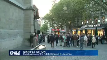 Mobilisation contre l&#039;Etat islamique à Lausanne
