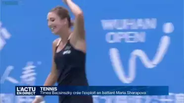 Timea Bacsinszky crée l&#039;exploit en battant Maria Sharapova