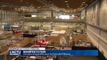 Derniers préparatifs pour la Foire de Fribourg