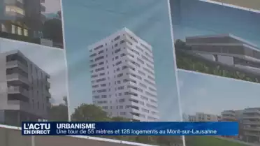 128 logements et une tour de 55 mètres au Mont-sur-Lausanne