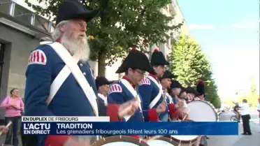 Les grenadiers fribourgeois fêtent leurs 100 ans