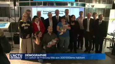 Le canton de Fribourg fête son 300'000ème habitant
