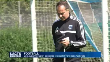 Le Lausanne-Sport suspend son coach Francesco Gabriele