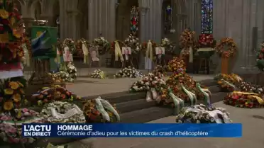 Cérémonie d&#039;adieu pour les victimes du crash d&#039;hélicoptère