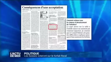 Les Suisses voteront sur le forfait fiscal
