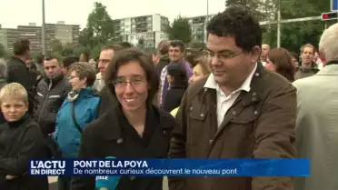 De nombreux curieux ont découvert le pont de la Poya