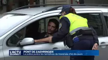 Pont de Zaehringen: la police sévira d&#039;ici dix jours