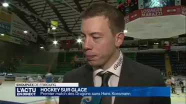 Premier match des Dragons sans Hans Kossmann