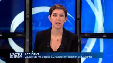 L&#039;autoroute A9 bloquée à Chexbres en direction de Lausanne