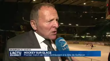 Hockey: Interview de Charles Phillot avant Genève-Fribourg
