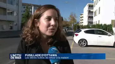 Les élèves bullois de retour à la maison après la fusillade
